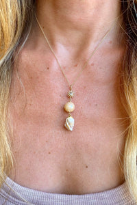 Mermaid Druzy Shell Pendant