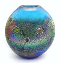 Electric Blue Calypso Pouch Vase