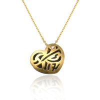 Moire Love Heart Pendant