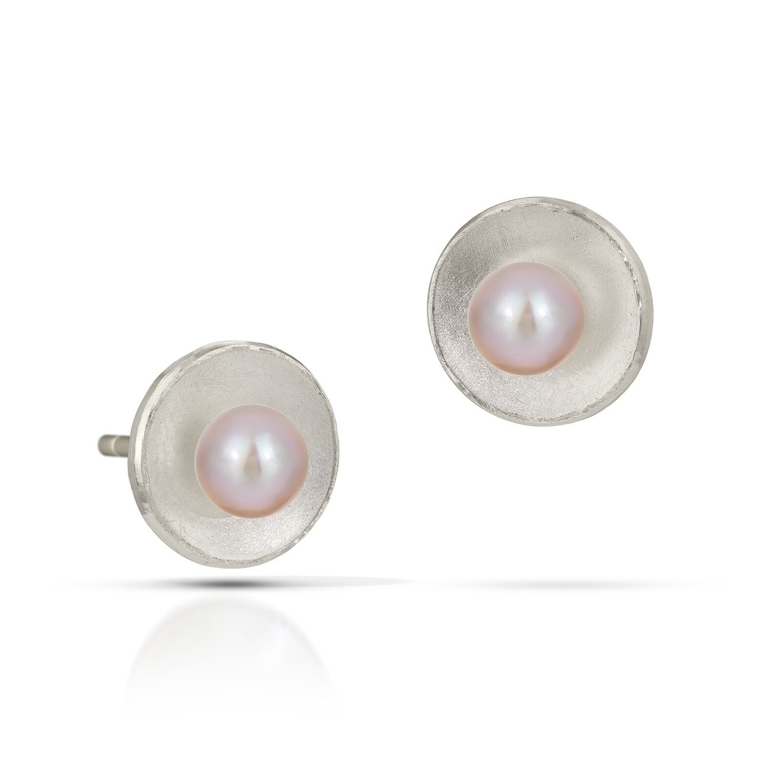 Natural Pearl, Small, Sterling Silver Posts