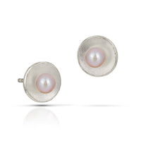 Natural Pearl, Small, Sterling Silver Posts