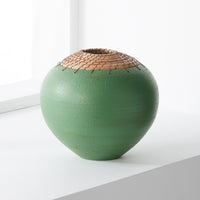 Tuscan Green Sphere Vessel