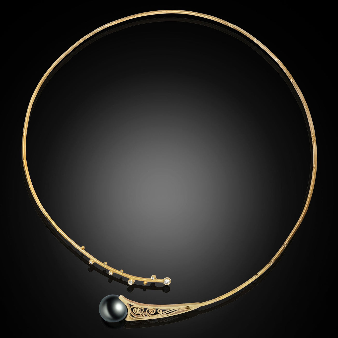 Black Tahitian Pearl Necklace
