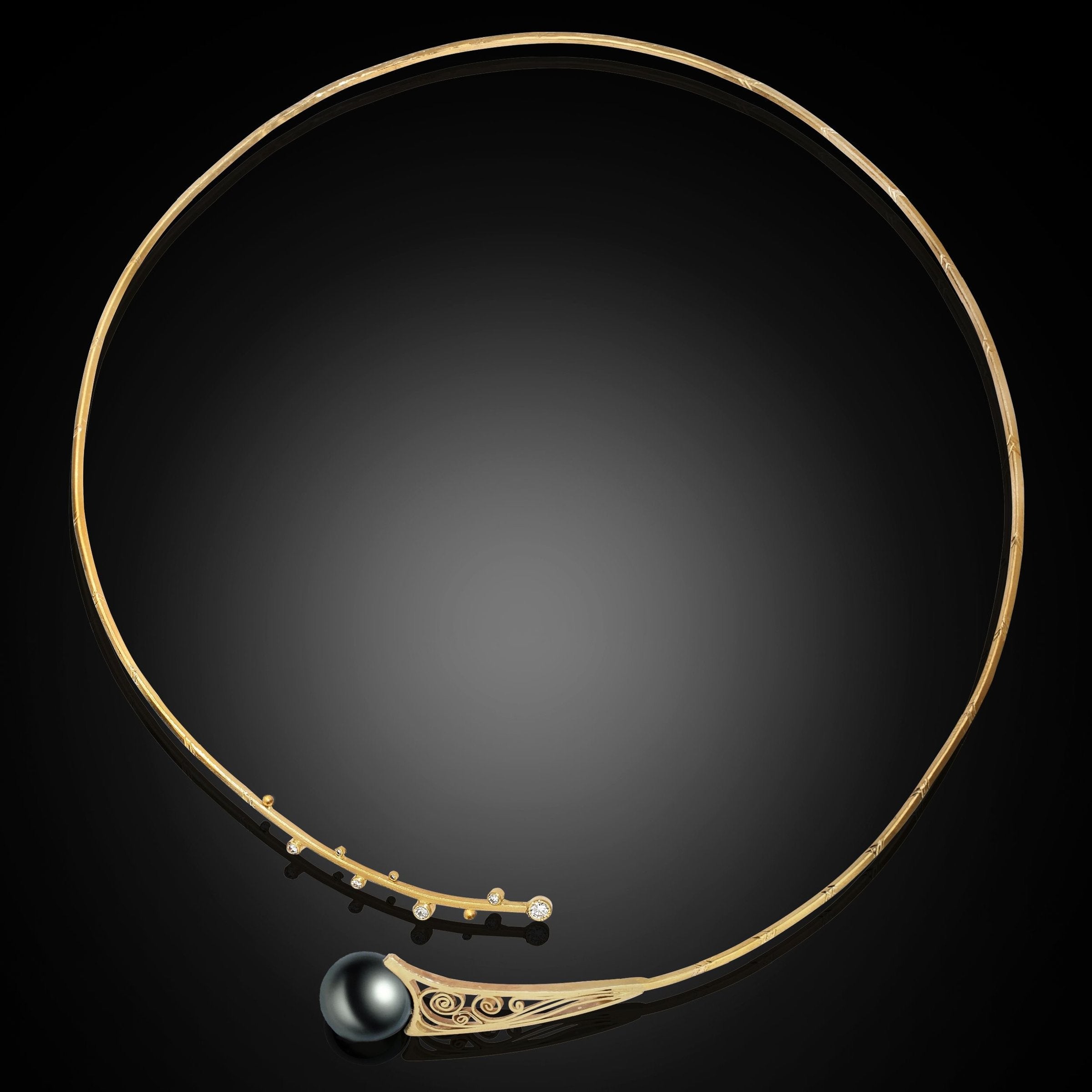 Black Tahitian Pearl Necklace