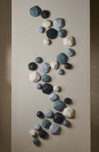 Geometric Wall Stones, Set of 36