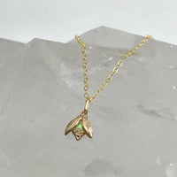 Alida Opal Bug Charm Necklace