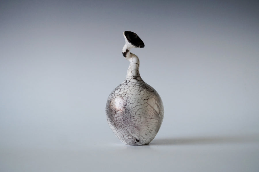 Ceramic Raku Vessel, Naked Raku Firing 10