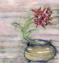 Red Glads in a Spinning Bowl