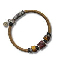 Picasso Red, Olive Green Leather