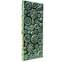 Mosaic of Circles Ceramic Wall Tile in Emerald