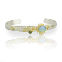 Opal Trailing Flowers Cuff