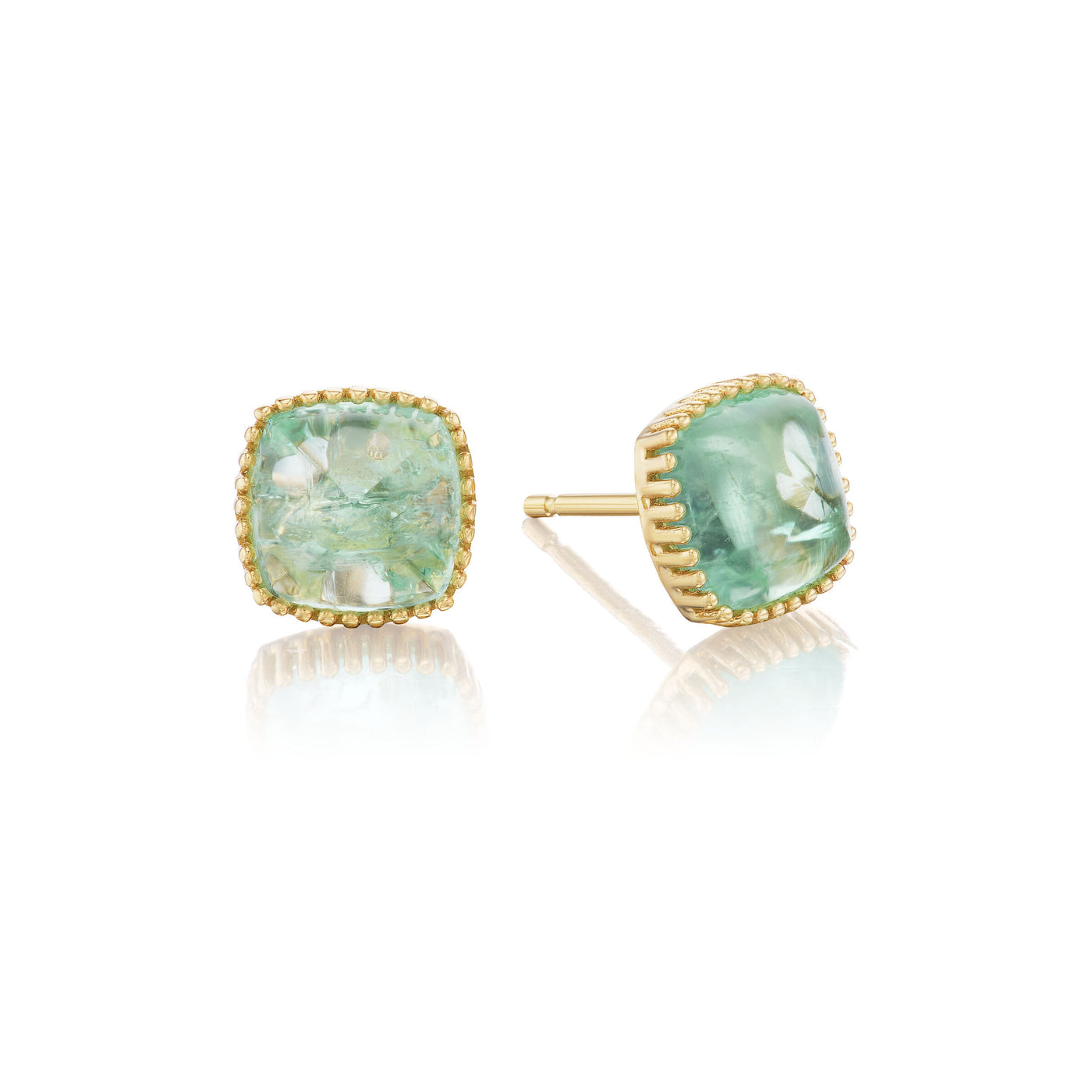 Mint Beryl Sugarloaf Earrings
