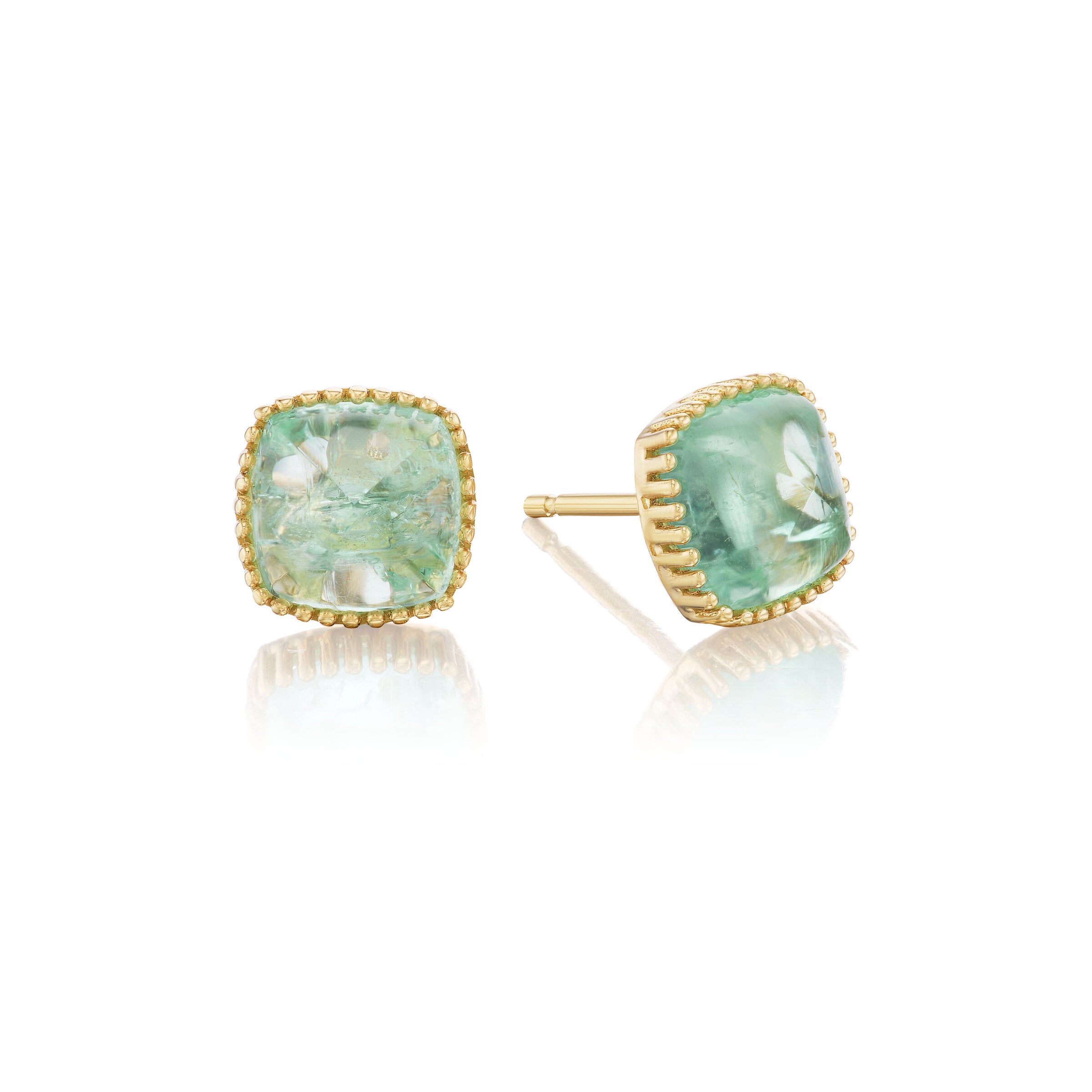 Mint Beryl Sugarloaf Earrings