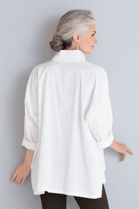 back view, white