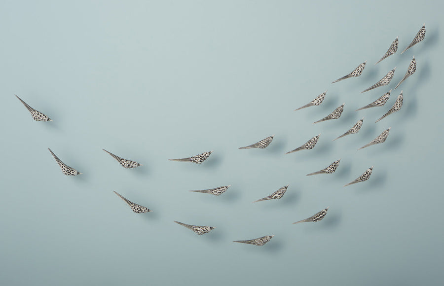 Set of 25 Birds in Flight