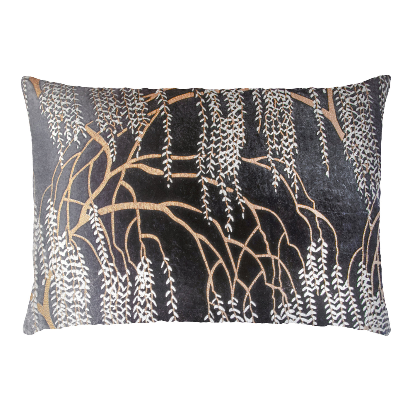 Metallic Willow Velvet Pillow