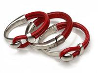 Red/silver set of three