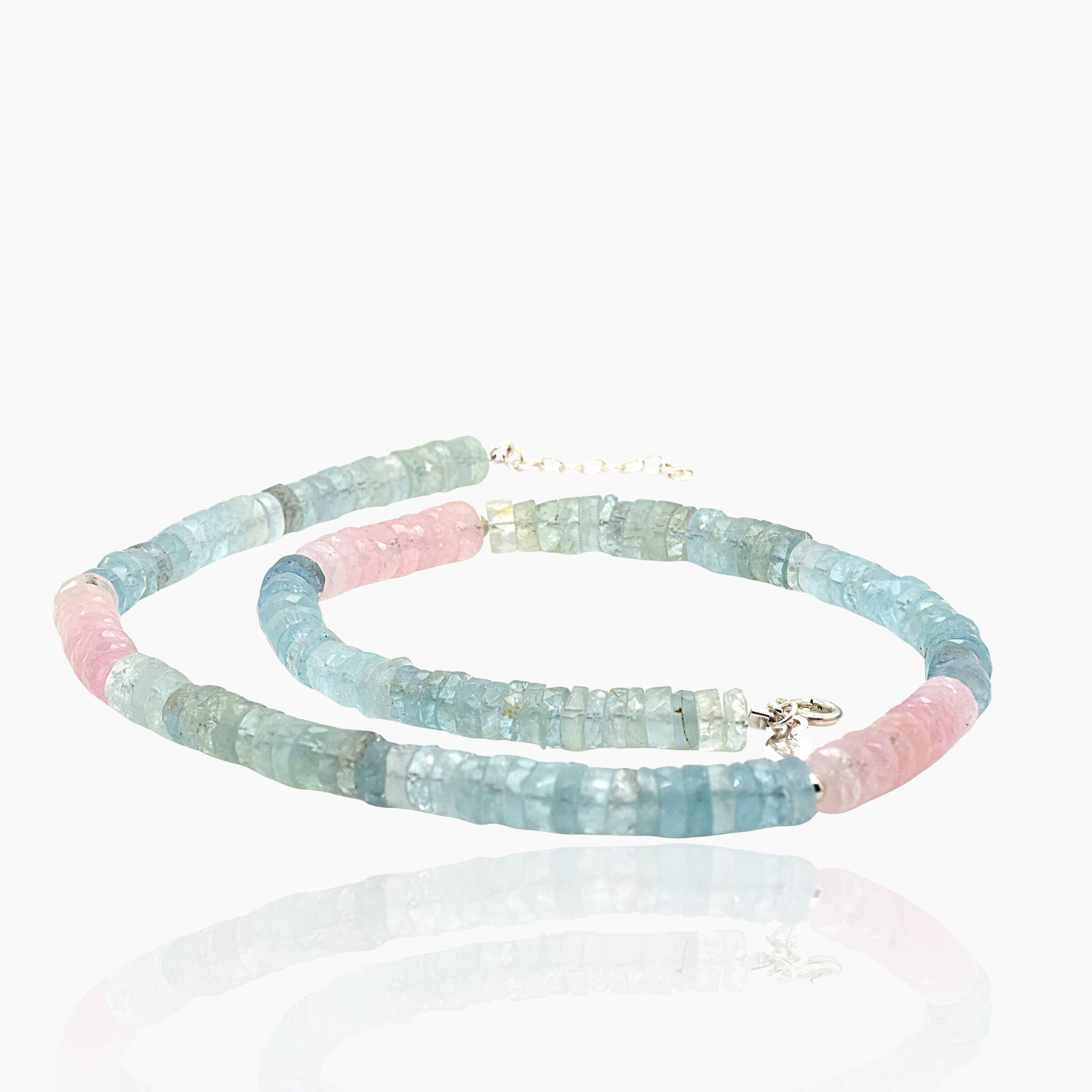 Aquamarine & Morganite Necklace