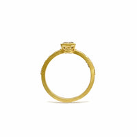 Champagne Diamond West Side Ring