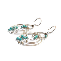 Turquoise & Gold Cable