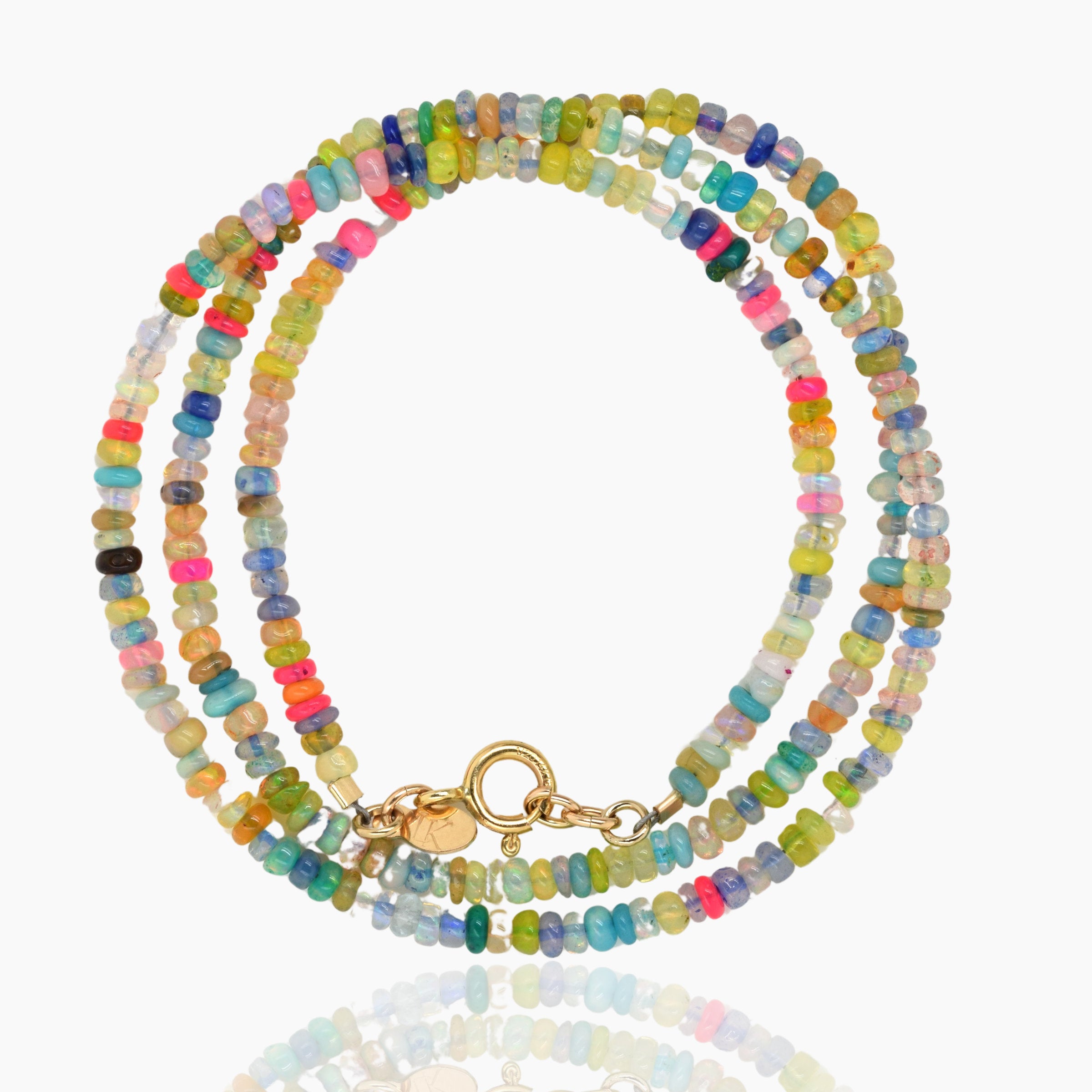 Triple Wrap Opal Convertible Bracelet