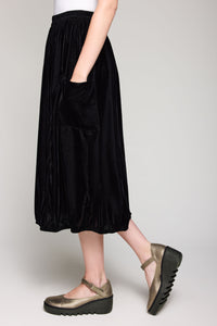 Velvet Cargo Skirt