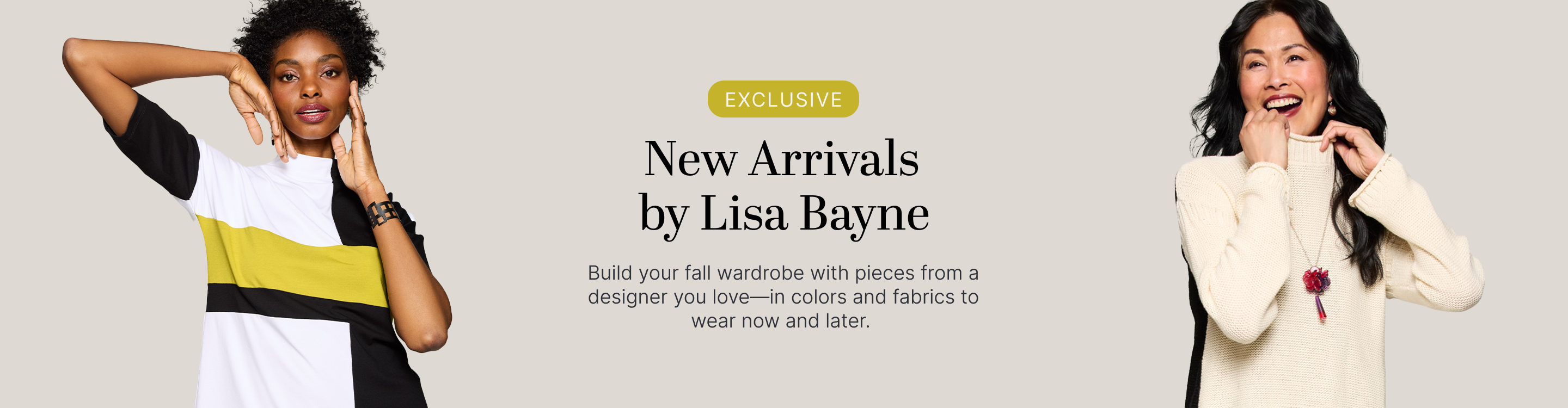 Exclusive Fresh-for-Fall New Arrivals by Lisa Bayne