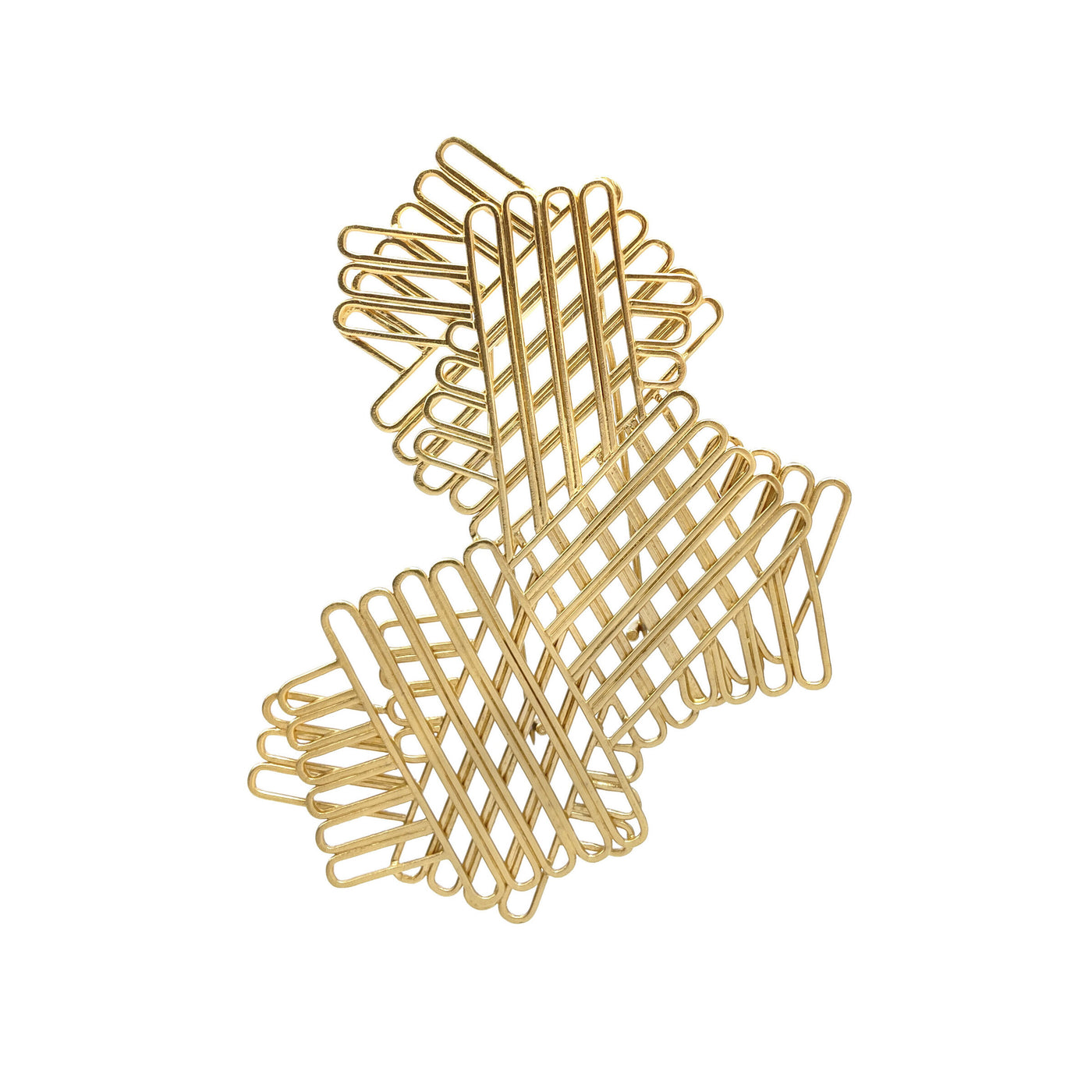 Intersecting Layers Brooch
