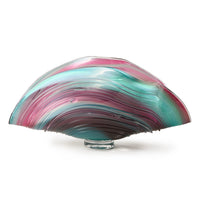 Teal and Purple Folded Bowl