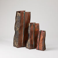 Plunkett Fold Copper Vase