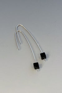 Black Onyx Simple Earrings