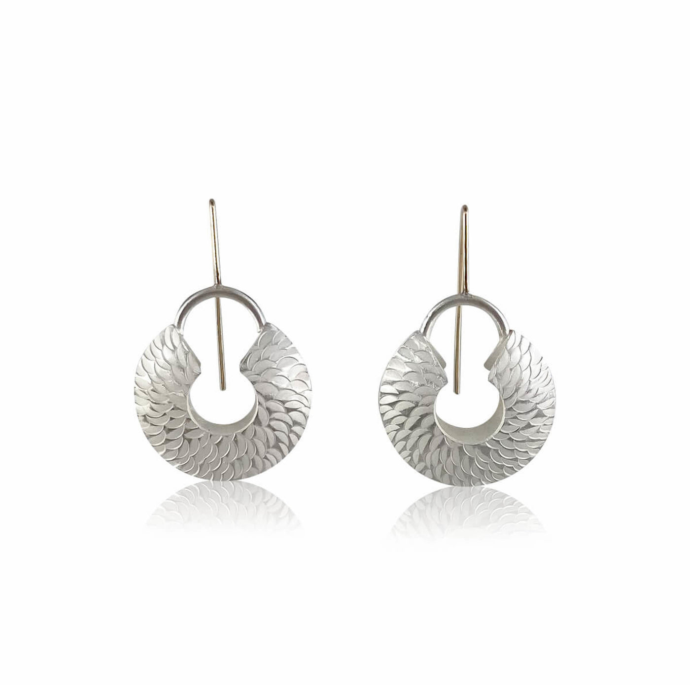 Open Textured Bead Earrings