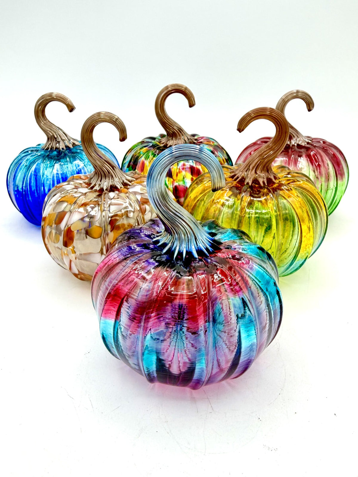 Petite Glass Pumpkins