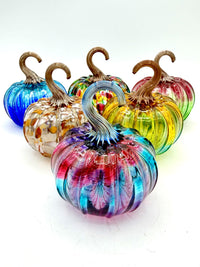 Petite Glass Pumpkins