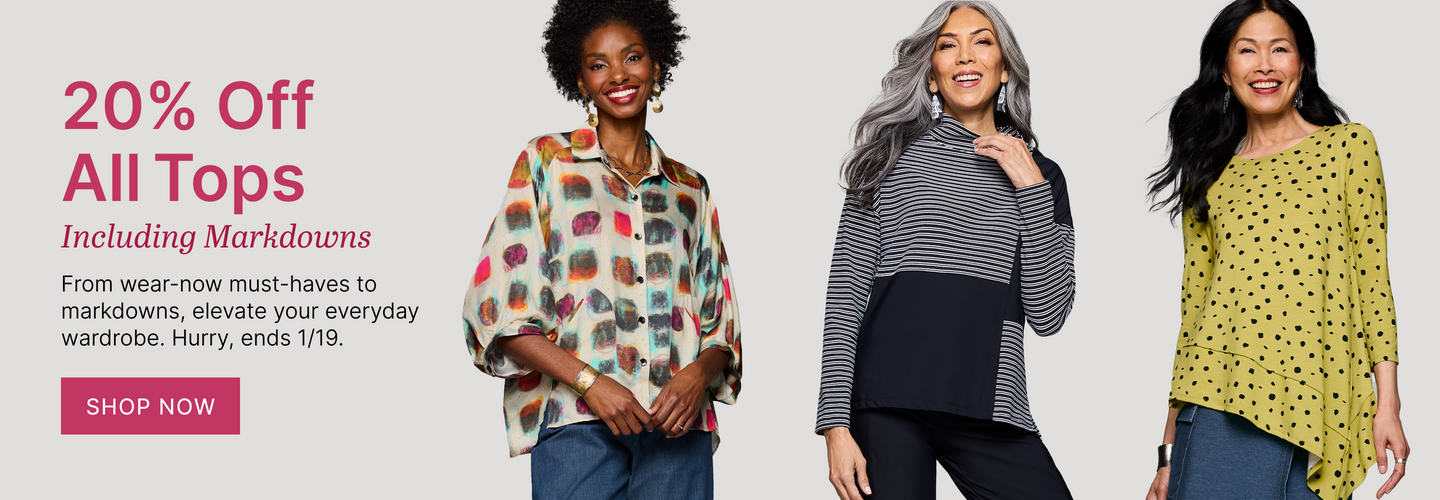 20% Off All Tops Including Markdowns