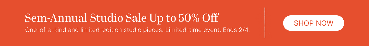 Semi-Annual Studio Sale Up to 50% Off