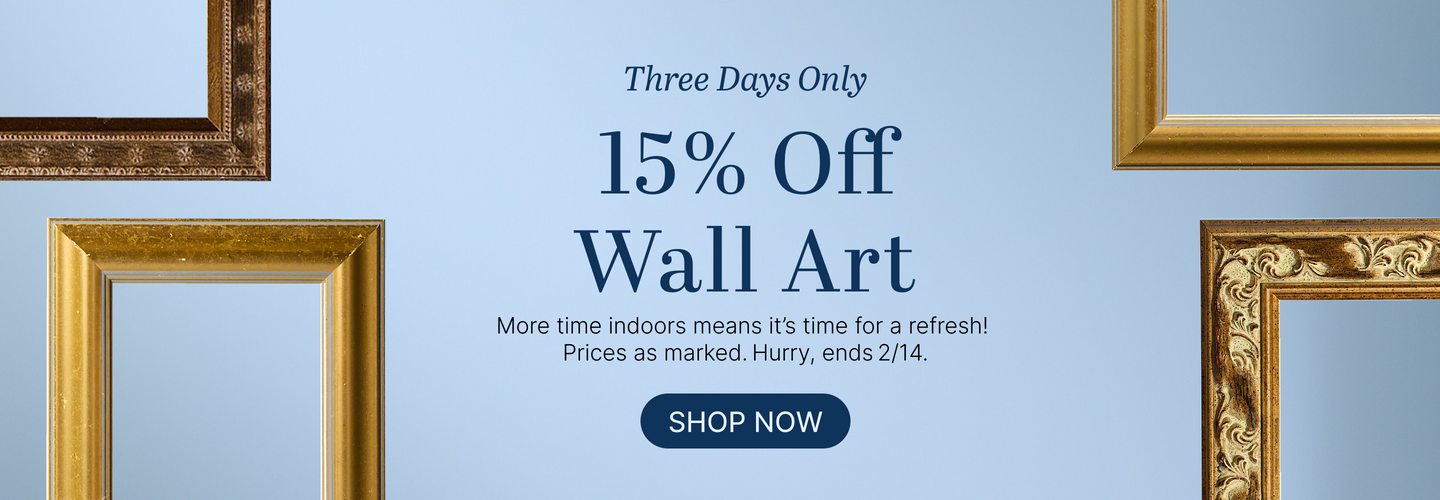 3 Days Only 15% Off Wall Art