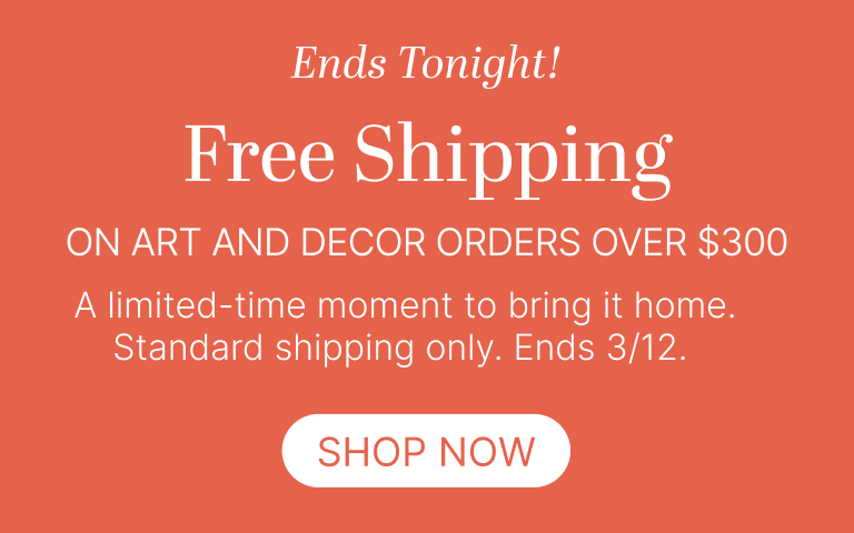 Ends Tonight! Free Shipping On Art and Decor Orders Over $300