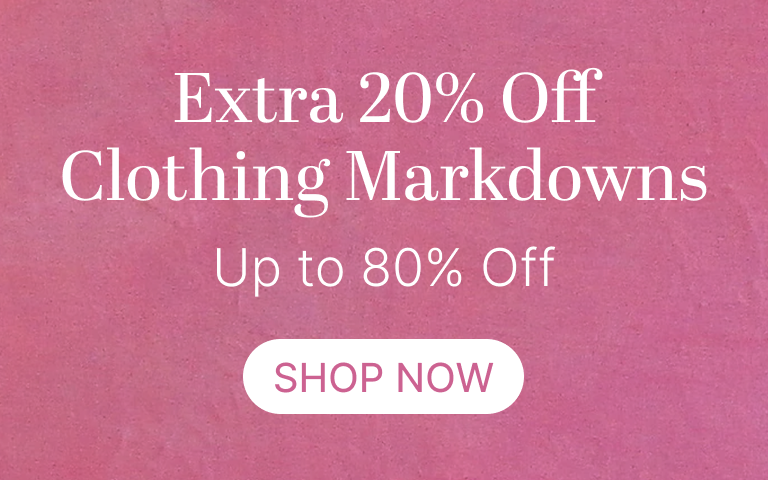 Extra 20% Off Clothing Markdowns