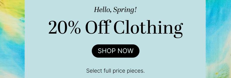 20% Off Clothing 
