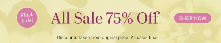 Flash Sale! All Sale 75% Off