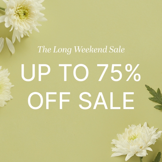 The Long Weekend Sale Up to 75% Off Sale