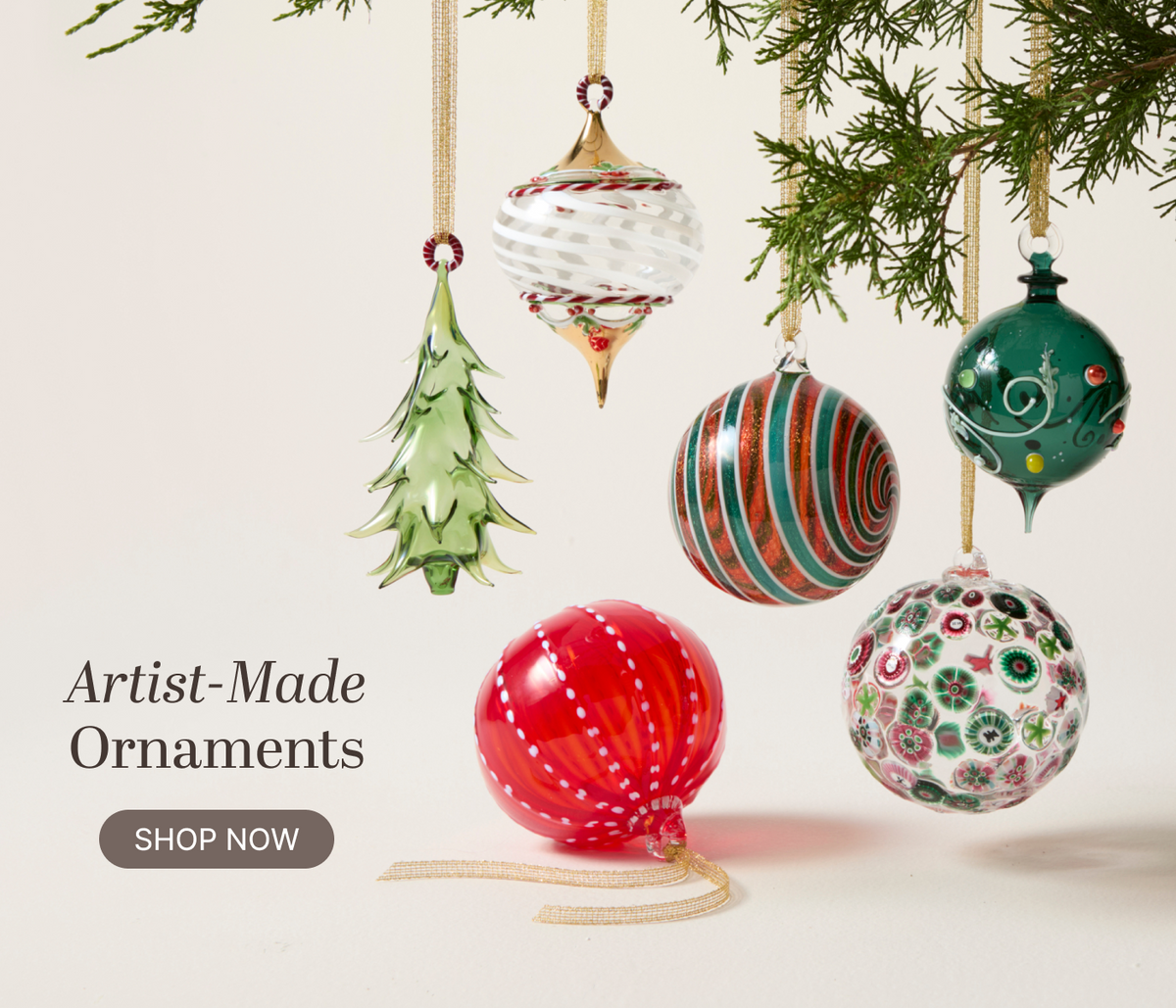 artist-made ornaments
