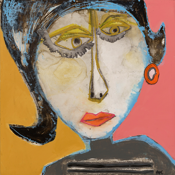 Funky Painting of Face
