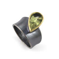 Beryl Leaf Statement Ring