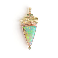 Opal Shield Pendant