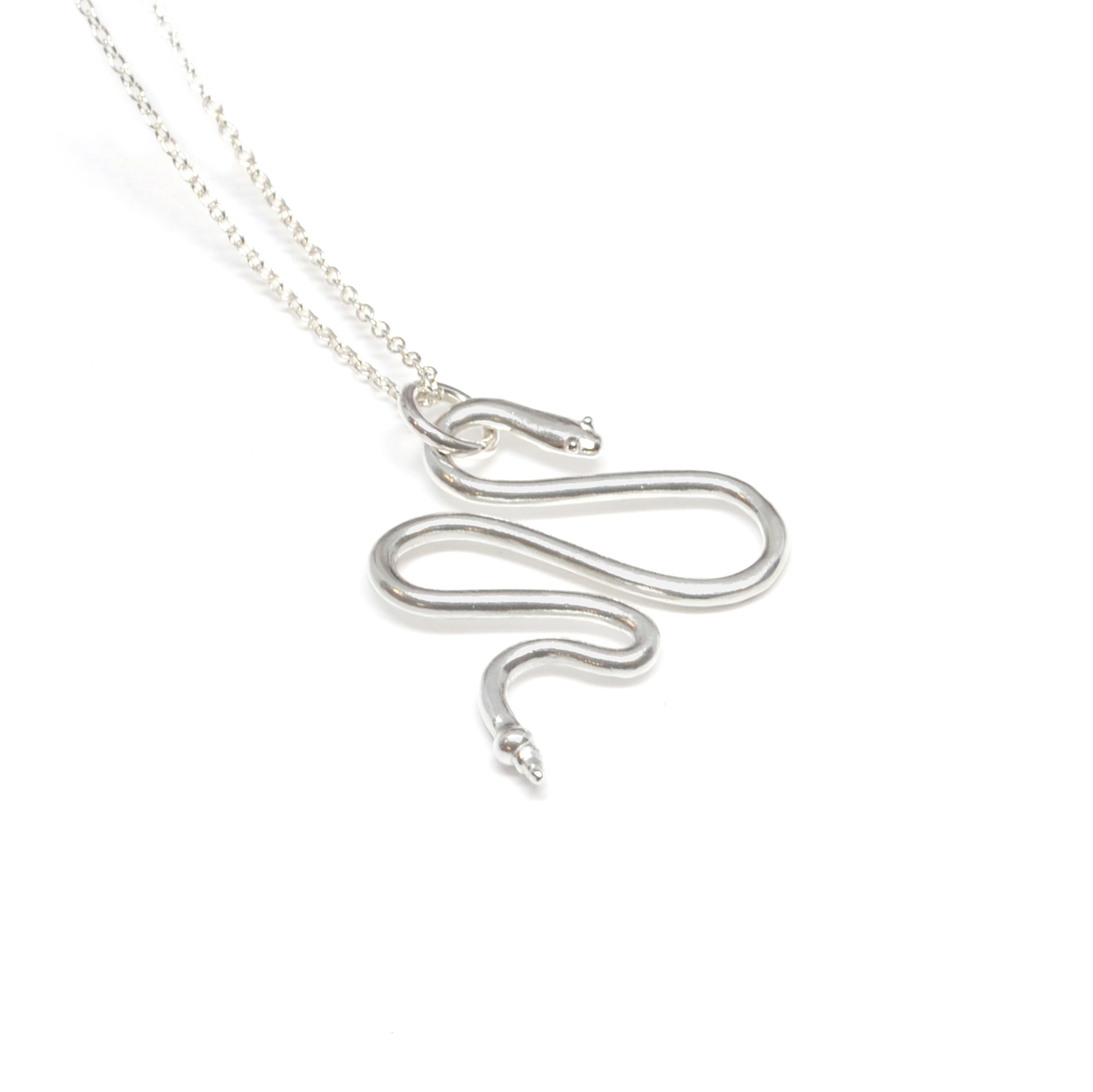 with bright silver chain