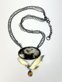 Golden Agate In Flight Necklace