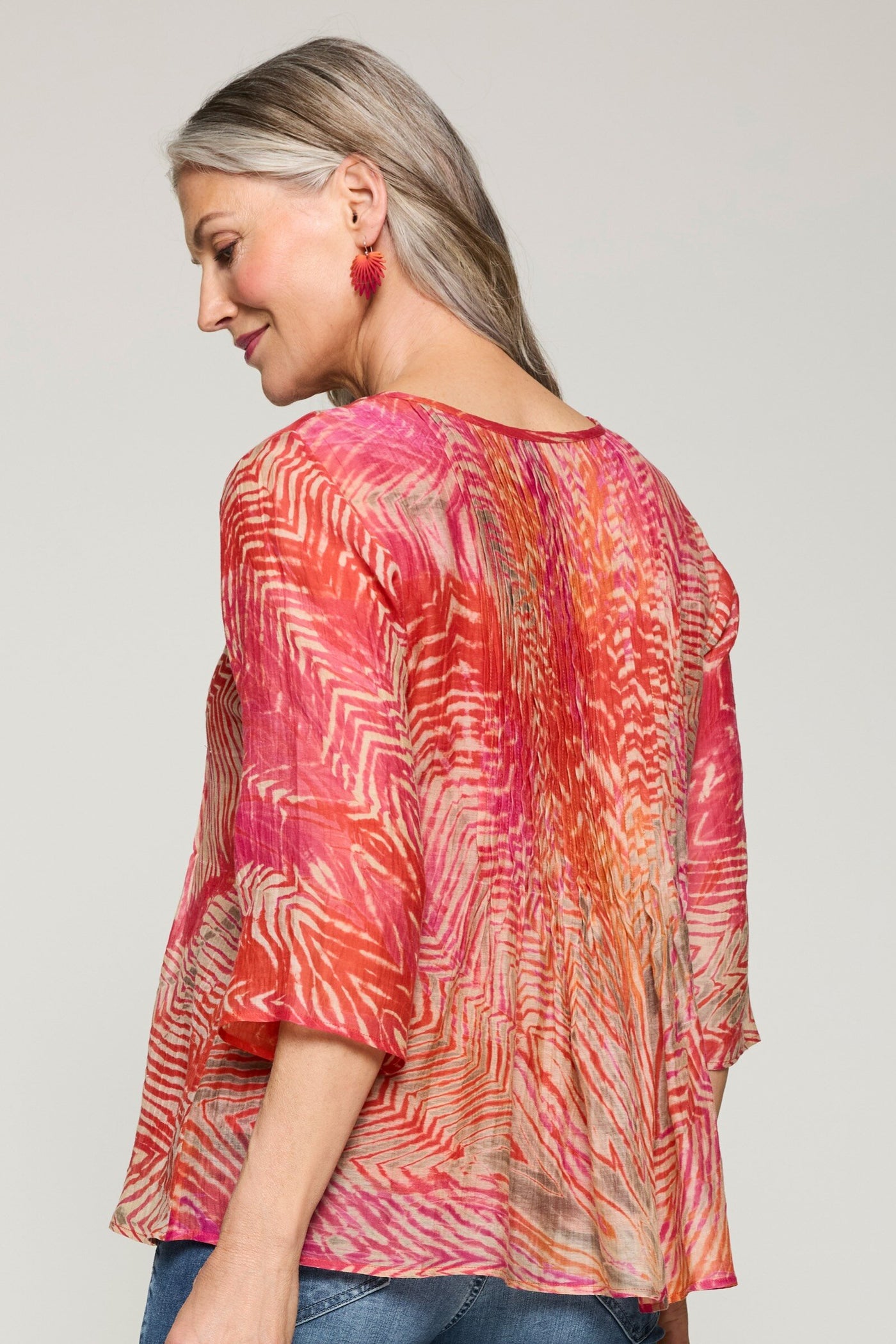 Pleated Sunrise Top
