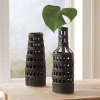Lattice Vase in Black